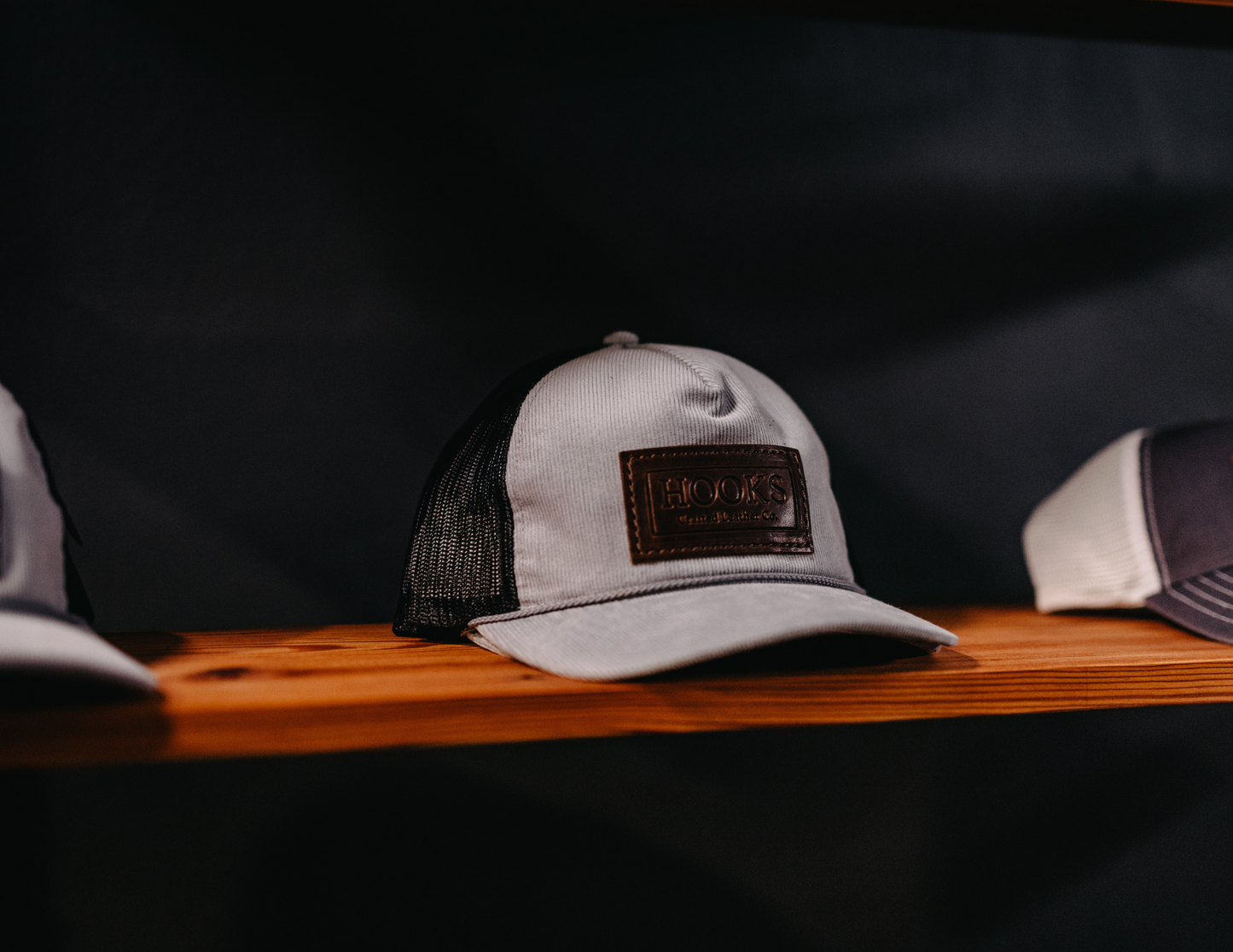 Corduroy Trucker Hat (Light Gray)