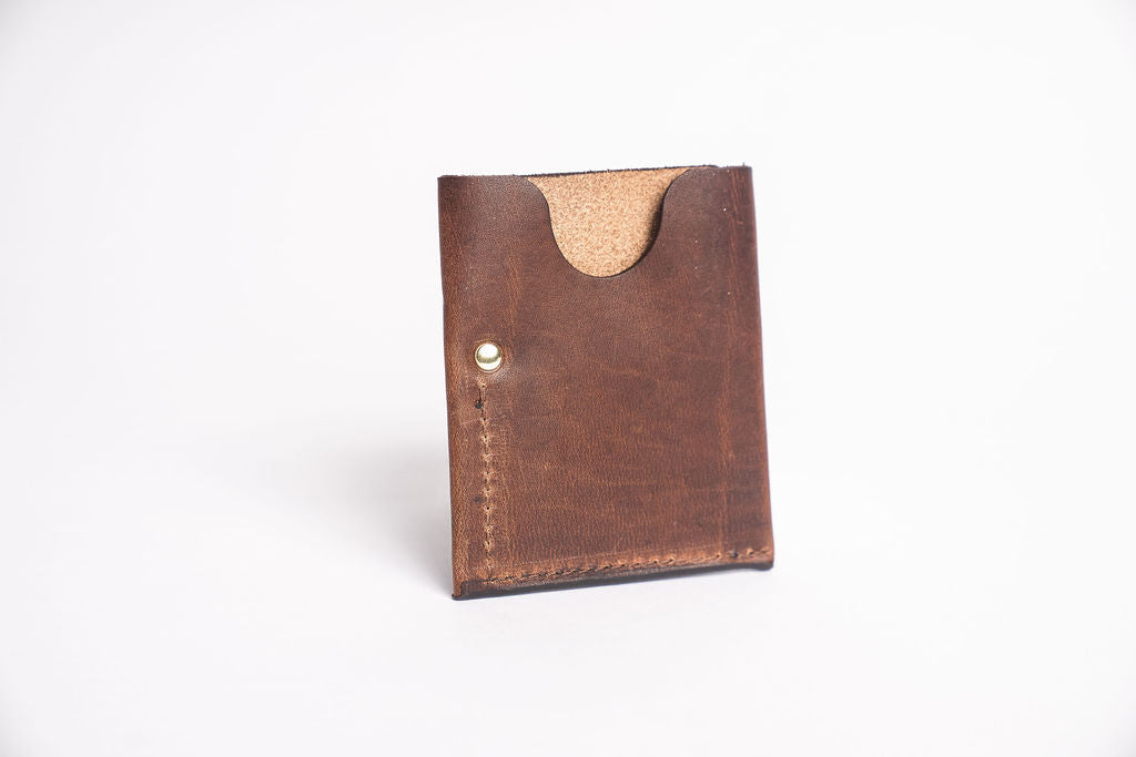 Brown Nut Minimalist Card Wallet