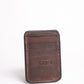 Brown Nut Magnetic Money Clip Wallet