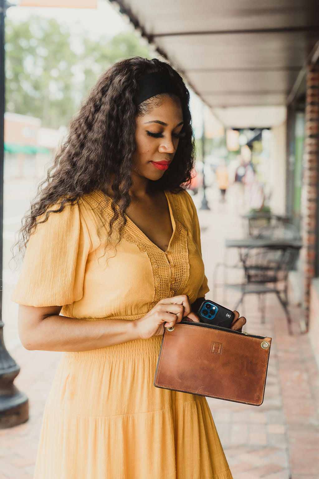 Natural Dublin Clutch Purse