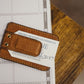 Brown Nut Magnetic Money Clip Wallet